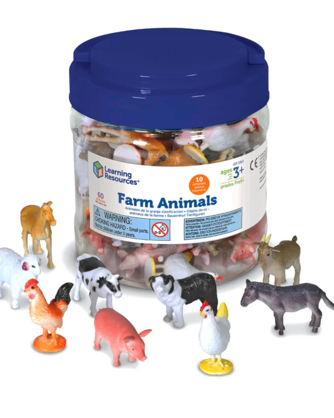 Learning Resources – Farma - počítací figurky zvířátek 60 ks (LER0810) 2